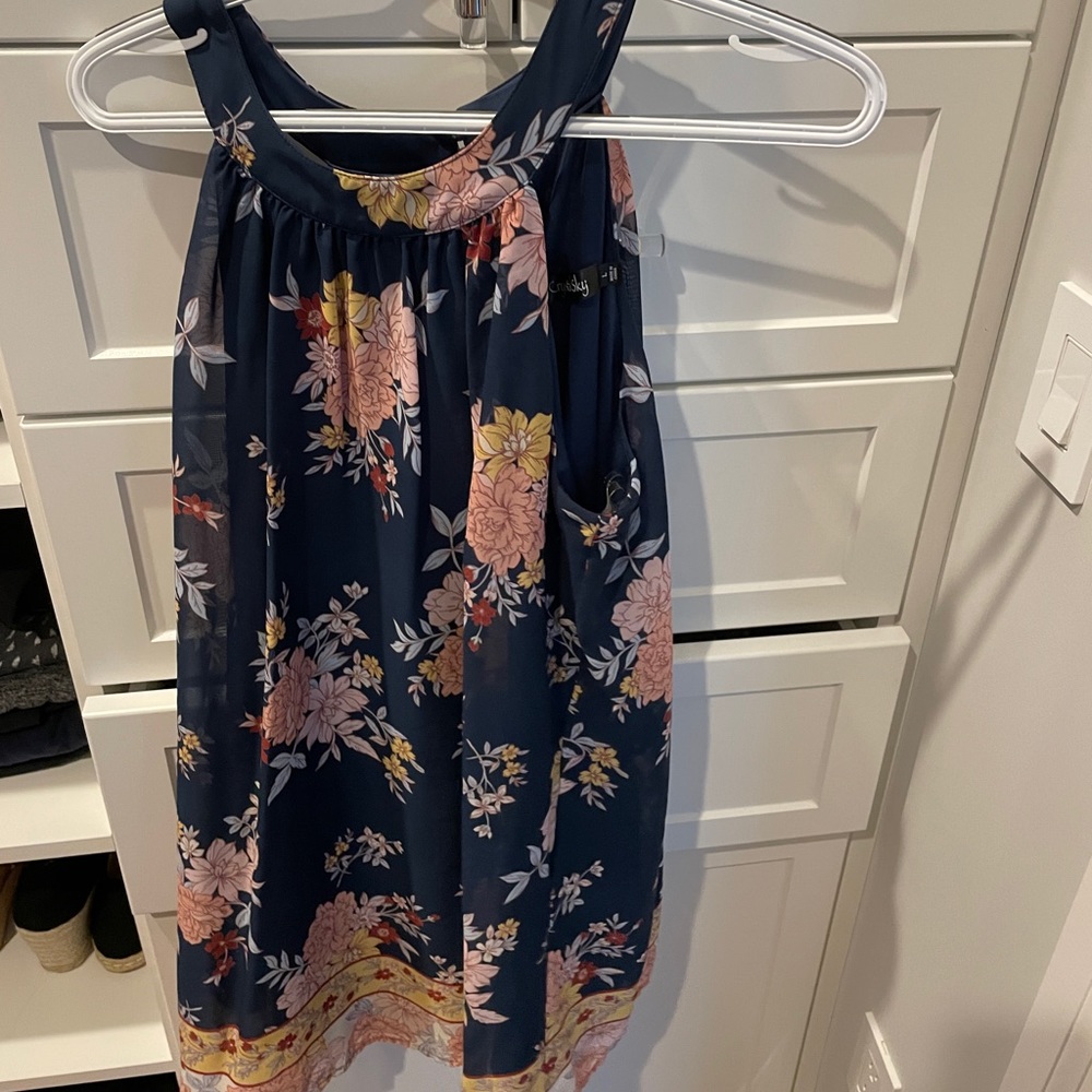 Crystal Sky Floral Shift Dress